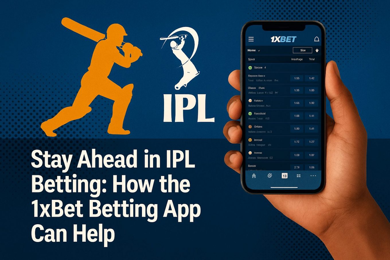 Stay Ahead in IPL Betting: How the 1xBet Betting App Can Help